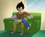  2boys dragonball father_and_son male shota spanking tagme trunks_briefs vegeta 