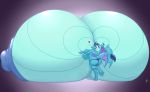  2018 absurd_res anthro areola badgerben big_breasts blues64 breasts clothing dragon female friendship_is_magic hi_res horn huge_breasts hyper hyper_breasts membranous_wings my_little_pony nipples non-mammal_breasts princess_ember_(mlp) solo wings 