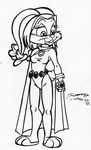  anthro breasts bunny_raven cartoon cosplay female hair juanomorfo lagomorph mammal rabbit raven_(teen_titans) smile solo teen_titans tiny_toon_adventures tiny_toons warner_brothers 