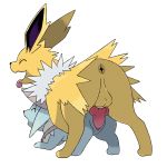  ^_^ all_fours alternate_color animal_genitalia anus balls black_nose butt canine chest_tuft clitoris doggystyle duo eevee eeveelution eyes_closed female feral feral_on_feral from_behind_position fur interspecies jolteon knot long_ears looking_pleasured male male/female male_penetrating mammal multicolored_fur nintendo open_mouth penetration penis pok&eacute;mon pok&eacute;mon_(species) pussy reallydarkandwindie rear_view red_penis sex smile tongue tongue_out tuft two_tone_fur vaginal vaginal_penetration video_games white_fur yellow_fur 