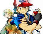  2boys child komugi_p multiple_boys poke_ball pokemon pokemon_(anime) pokemon_(game) pokemon_black_and_white pokemon_bw satoshi_(pokemon) shooti_(pokemon) 