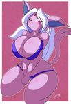  anthro big_breasts blitza breasts eeveelution espeon female hair huge_breasts nintendo pink_nose pok&#233;mon pok&#233;morph pok&eacute;mon pok&eacute;morph purple_eyes solo tail tiger1001 video_games white_hair 