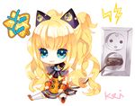  :3 animal_ears bad_id bad_pixiv_id blonde_hair blue_eyes cat_ears chibi electric_plug electric_socket kei_(seona2020) long_hair minigirl seeu solo very_long_hair vocaloid 