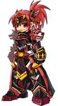  armor elesis grand_chase red_eyes red_hair tagme 