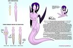  biography character chibi claire details diagram female hair hi_res lamia long_hair model_sheet naga purple purple_body purple_hair pussy scaylid00d shy smooth solo tentacles voracious vorarephilia vore wings 
