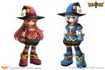  alternate_costume blue_eyes elesis grand_chase hogwarts_costume lass red_eyes red_hair tagme white_hair witch 