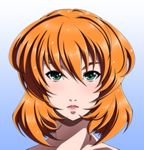 close-up face green_eyes kasumi_(pokemon) lips orange_hair pokemon portrait satsuki_imonet short_hair solo 