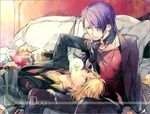  bl blonde_hair gian_carlo giulio_di_bondone gum lucky_dog purple_hair shounen_ai yaoi 