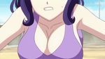  animated animated_gif blue_hair breasts gif huge_breasts lowres open_mouth red_eyes seikon_no_qwaser yamanobe_tomo 