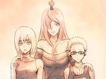  chojiro_(naruto) choujuurou_(naruto) fang glasses hair_over_one_eye hoozuki_suigetsu houzuki_suigetsu long_hair naruto naruto_shippuuden short_hair terumi_mei topknot zeri_(iruru) 