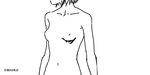  animated animated_gif breasts bug butterfly collarbone copyright_request denoro greyscale guro hands head_out_of_frame insect monochrome nipples nude ribs skinning small_breasts solo 
