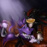  black_fur blailver blak blaze_the_cat cat chest_tuft couple feline female fur gloves half-closed_eyes hedgehog looking_at_viewer lying male mammal on_front ponytail purple purple_fur red_eyes sega shadow_the_hedgehog sitting sofa sonic_(series) tuft 