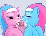  bestiality blue_eyes blue_hair blush cub cum disembodied_penis equine fellatio female feral friendship_is_magic hair hasbro headband horse human interspecies licking lotus_(mlp) male mammal my_little_pony oral oral_sex penis pink_hair pony sex sibling siblings skoon straight tongue twins young 