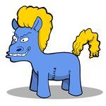  alpha_channel beavis beavis_and_butthead blonde_hair equine friendship_is_magic hair horse male mammal my_little_pony plain_background smile solo transparent_background what 