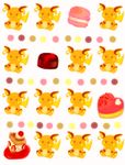  cake chocolate food fruit macaroon no_humans pokemon raichu strawberry yuno_(kirakiracosmic) 