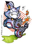 blaze_the_cat caterkiller fangs fire hybrid machine mechanical ponytail psuc robot sega sonic_(series) spikes tail 