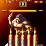  90s animated animated_gif art_of_fighting bottle cap game gif lowres martial_arts muscle neo_geo oldschool robert_garcia ryuuko_no_ken screencap snk 