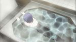  animated animated_gif bathtub blue_hair gif kamisama_dolls kuga_utao nude screencap steam swimming water 