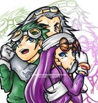  bandanna black_eyes blue_eyes clothed clothing eyewear female gloves goggles green_hair grey_hair hair human humanized jet_the_hawk littlemoon1502 long_hair long_purple_hair male mammal purple_hair sega sonic_(series) sonic_riders storm_the_albatross sunglasses wave_the_swallow zoom_layer 