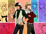  6+boys antonio_lopez bad_id bad_pixiv_id barnaby_brooks_jr belt blonde_hair bracelet brown_eyes brown_hair bruce_lee's_jumpsuit cabbie_hat chest_hair closed_eyes crossed_arms facial_hair glasses green_eyes hat heart huang_baoling ivan_karelin jacket jewelry kaburagi_t_kotetsu karina_lyle keith_goodman multiple_boys multiple_girls nathan_seymour necklace necktie one_eye_closed pia_(piapb) red_jacket ring short_hair stubble studded_belt thumbs_up tiger_&amp;_bunny vest waistcoat watch wedding_band wristwatch 