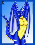  absurd_res anthro blue blue_skin breasts clitoris dragon dragonrage female hi_res horn invalid_tag lady looking_at_viewer male nipples nude pussy rady_jargon scalie sex solo straight wings 