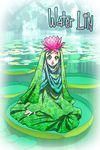  flower green_eyes hijab islam leaf lily_(flower) muslim pond scarf water 