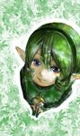  blue_eyes green_hair hairband instrument lowres nintendo ocarina ocarina_of_time pointy_ears saria short_hair smile the_legend_of_zelda the_legend_of_zelda:_ocarina_of_time 