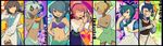  aladdin_(character) alice_(wonderland) alice_in_wonderland anger_vein apron ariel_(disney) bad_id bad_pixiv_id beauty_and_the_beast belle_(disney) blonde_hair blue_eyes blue_hair bow braid brown_eyes brown_hair cinderella cinderella_(disney) column_lineup company_connection cosplay crossdressing crossed_arms dark_skin dark_skinned_male disney dress esmeralda_(disney) eyepatch frown green_eyes green_hair green_skirt hair_bow hair_over_one_eye hairband hands_on_hips highres inazuma_eleven inazuma_eleven_(series) inazuma_eleven_go jasmine_(disney) kazemaru_ichirouta kirino_ranmaru lamp laphy long_hair male_focus mistorene_callus miyasaka_ryou multiple_boys navel one_eye_closed open_mouth otoko_no_ko peter_pan peter_pan_(disney) pink_hair ponytail purple_eyes sakuma_jirou shindou_takuto skirt smile tan the_hunchback_of_notre_dame the_little_mermaid tinker_bell_(disney) tsurugi_kyousuke twintails white_hair wings 