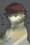  bad_id bad_pixiv_id blonde_hair cabbie_hat child coat cosplay curly_hair darker_than_black green_eyes hat july_(darker_than_black) july_(darker_than_black)_(cosplay) male_focus parody solo winter_clothes yoshinoyui younger 