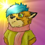  foxy kawolfsdream scarf solo sun yellow_shirt 