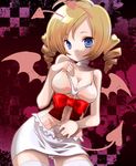  atlus bad_id blonde_hair blue_eyes breasts catherine catherine_(game) choker cleavage demon_girl dress drill_hair female long_hair panties pantyshot red_ribbon ribbon seidou_(tukinomiyako) solo thighhighs tukinomiyako twin_drills twintails underwear white_legwear white_panties white_thighhighs 