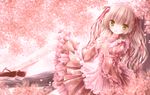  dress flowers loli long_hair original scan tinkerbell tinkle yellow_eyes 