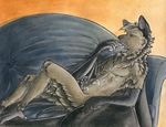  bat cum cum_on_chest cum_taste i_has_a_flavor lying male mammal masturbation nude on_back penis ruaidri sofa solo 