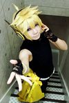  cosplay kagamine_len kagamine_len_(cosplay) magnet_(vocaloid) photo solo vocaloid 