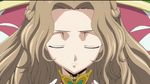  animated animated_gif brown_hair code_geass long_hair lowres nunnally_lamperouge open_eyes solo spoilers very_long_hair 