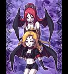  akumajo_dracula bike_shorts blonde_hair breasts castlevania castlevania:_symphony_of_the_night cleavage dark_persona demon_girl maria_renard red_hair redhead shorts spats succubus succubus_(castlevania) transformation wings 