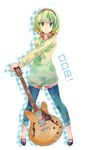  aioi_aoi alice_margatroid casual guitar instrument jewelry necklace solo touhou 