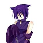  boy chains gengar gloves lowres male male_focus personification pokemon purple_hair red_eyes simple_background 