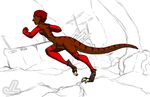  jazzlizard lizard reptile running scalie solo tail talons transformation 