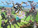  aircraft alice_margatroid animal_ears assault_rifle bat_wings battle_rifle blonde_hair blue_eyes blue_hair bunny_ears car caterpillar_tracks claws dress fangs flandre_scarlet fn_fal g36 green_hair grey_hair ground_vehicle gun hakurei_reimu hat hong_meiling howa_type_64 howa_type_89 izayoi_sakuya japanese_clothes junkei kawashiro_nitori kirisame_marisa knife koakuma konpaku_youmu long_hair lupin_iii m4_carbine machine_gun military military_uniform military_vehicle motor_vehicle multiple_girls one_eye_closed onozuka_komachi outstretched_arms patchouli_knowledge pkm police police_car purple_eyes red_eyes red_hair reisen_udongein_inaba rifle riot_shield shiki_eiki short_hair side_ponytail smile sniper_rifle sword tank touhou two_side_up uniform v-22_osprey vehicle_request weapon wedding_dress wings witch_hat 