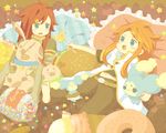 asch bad_id bad_pixiv_id barefoot candy doughnut food green_eyes hair_ornament hairclip inamura_(yanahiyabao) lollipop luke_fon_fabre male_focus mieu multiple_boys open_mouth pig red_hair tales_of_(series) tales_of_the_abyss tokunaga 
