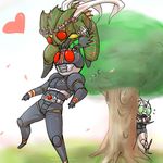  head_wreath heart kamen_rider kamen_rider_amazon kamen_rider_amazon_(series) kamen_rider_black kamen_rider_black_(series) lowres multiple_boys scarf shadow_moon 