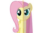  blue_eyes dual_persona equine eyelashes female feral flutterrage fluttershy_(mlp) friendship_is_magic hair hi_res horse mammal my_little_pony pegasus pink_hair pony solo split_personality wings 