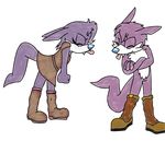  angry boots brown_clothing crossed_arms dress eyes_closed fangs female hi_res male mammal mustelid nack_the_weasel nic_the_weasel plain_background purple purple_body sega shadowed_rain sibling sibling_rivalry siblings sister sonic_(series) tail tongue tongue_out transparent_background weasel 