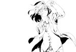  bandages formal glasses greyscale highres irohara_mitabi lineart male_focus monochrome necktie older solo suit zaregoto_series zerozaki_hitoshiki 