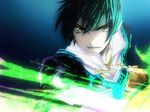  black_hair clenched_hand coat fire flame gloves jude_mathis male_focus solo tales_of_(series) tales_of_xillia warakusa yellow_eyes 