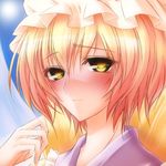  bangs blush face hazuki_kasane solo touhou yakumo_ran 