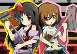  akiyama_mio bad_id bad_pixiv_id bison_cangshu black_eyes black_hair broom brown_eyes brown_hair casual hirasawa_yui k-on! listen!! long_hair mop multiple_girls short_hair 