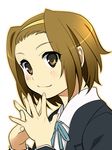  azu brown_eyes brown_hair hairband k-on! solo tainaka_ritsu yellow_hairband 