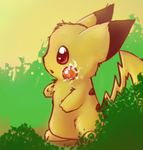  gen_1_pokemon hairy_pikachu lowres no_humans pikachu pokemon pokemon_(creature) solo 